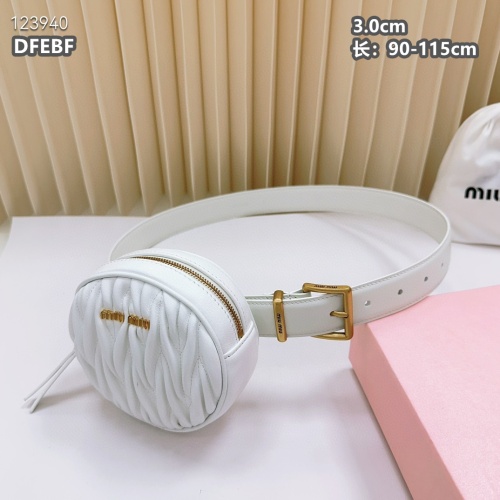 Replica MIU MIU AAA Quality Belts For Women #1222115 $98.00 USD for Wholesale