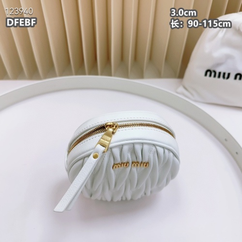 Replica MIU MIU AAA Quality Belts For Women #1222115 $98.00 USD for Wholesale