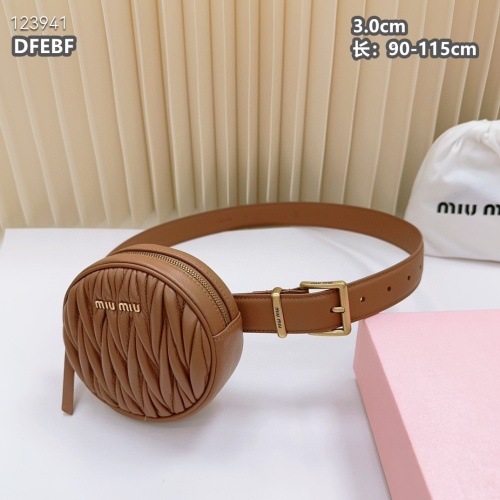 Replica MIU MIU AAA Quality Belts For Women #1222116 $98.00 USD for Wholesale