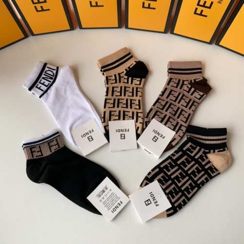 Replica Fendi Socks #1222148 $27.00 USD for Wholesale