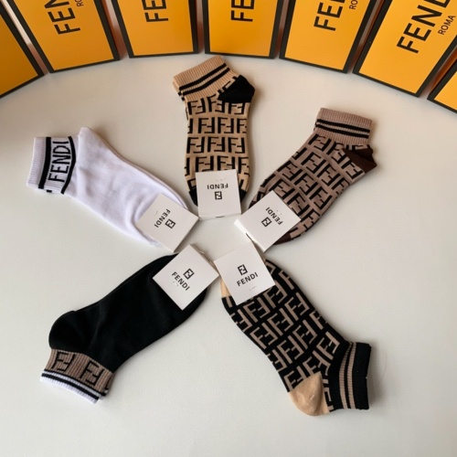 Replica Fendi Socks #1222148 $27.00 USD for Wholesale