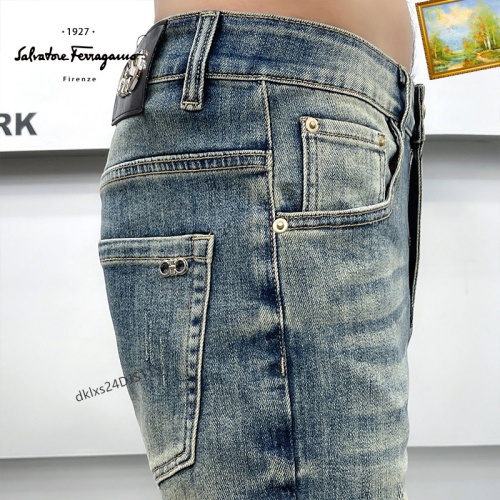 Replica Salvatore Ferragamo Jeans For Men #1222437 $40.00 USD for Wholesale