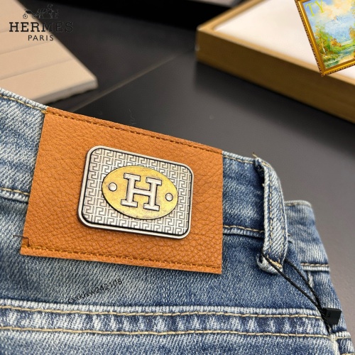 Replica Hermes Jeans For Men #1222452 $48.00 USD for Wholesale