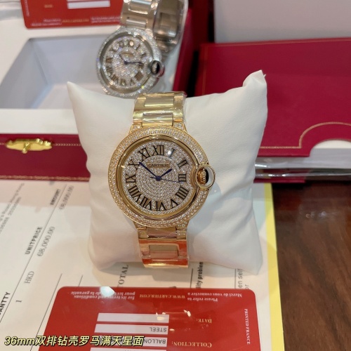 Wholesale Cartier AAA Quality Watches In Gold For Women #1222453 $155.00 USD, Wholesale Quality Replica Cartier AAA Quality Watches