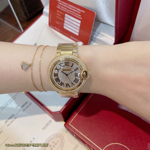 Replica Cartier AAA Quality Watches In Gold For Women #1222453 $155.00 USD for Wholesale