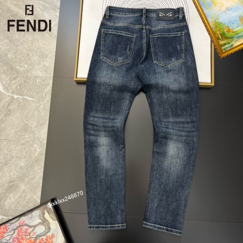 Replica Fendi Jeans For Men #1222470 $48.00 USD for Wholesale