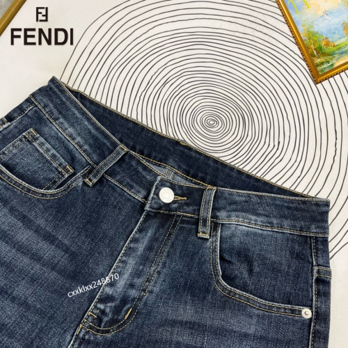 Replica Fendi Jeans For Men #1222470 $48.00 USD for Wholesale