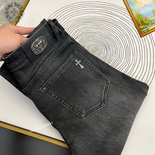 Wholesale Chrome Hearts Jeans For Men #1222473 $48.00 USD, Wholesale Quality Replica Chrome Hearts Jeans