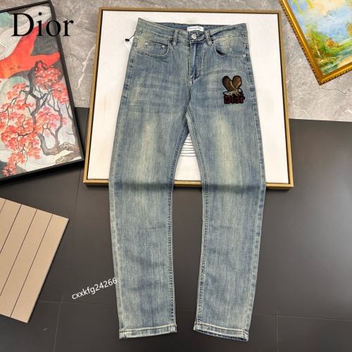 Replica Christian Dior Jeans For Men #1222476 $48.00 USD for Wholesale