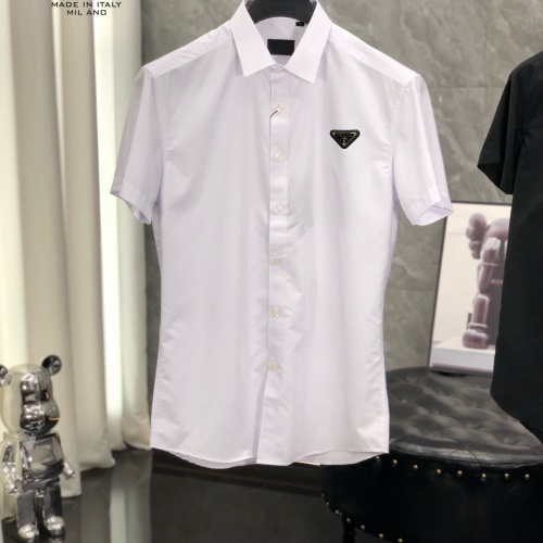 Wholesale Prada Shirts Short Sleeved For Men #1222505 $38.00 USD, Wholesale Quality Replica Prada Shirts