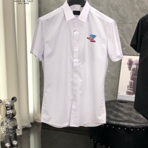 Wholesale Prada Shirts Short Sleeved For Men #1222525 $38.00 USD, Wholesale Quality Replica Prada Shirts