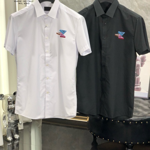 Replica Prada Shirts Short Sleeved For Men #1222525 $38.00 USD for Wholesale