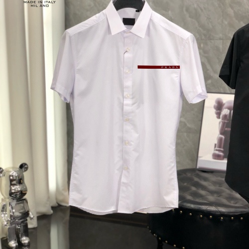 Wholesale Prada Shirts Short Sleeved For Men #1222538 $38.00 USD, Wholesale Quality Replica Prada Shirts