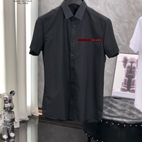 Wholesale Prada Shirts Short Sleeved For Men #1222539 $38.00 USD, Wholesale Quality Replica Prada Shirts