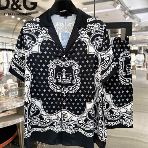 Wholesale Dolce &amp; Gabbana D&amp;G Tracksuits Short Sleeved For Men #1222545 $72.00 USD, Wholesale Quality Replica Dolce &amp; Gabbana D&amp;G Tracksuits