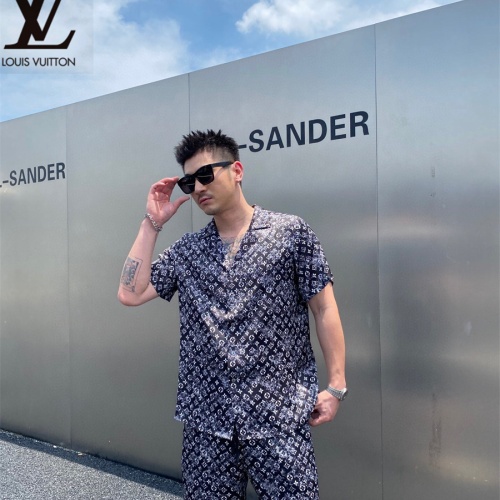 Replica Louis Vuitton LV Tracksuits Short Sleeved For Men #1222552 $72.00 USD for Wholesale