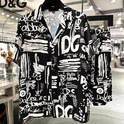 Wholesale Dolce &amp; Gabbana D&amp;G Tracksuits Short Sleeved For Men #1222580 $72.00 USD, Wholesale Quality Replica Dolce &amp; Gabbana D&amp;G Tracksuits