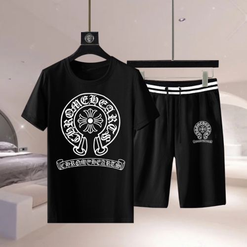 Wholesale Chrome Hearts Tracksuits Short Sleeved For Men #1222634 $68.00 USD, Wholesale Quality Replica Chrome Hearts Tracksuits