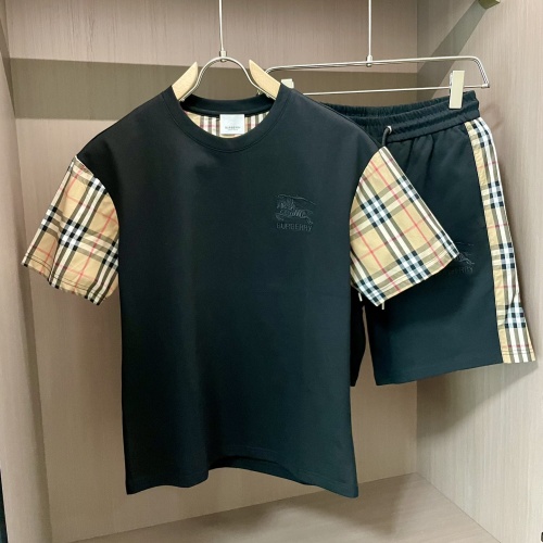 Wholesale Burberry Tracksuits Short Sleeved For Men #1222885 $80.00 USD, Wholesale Quality Replica Burberry Tracksuits