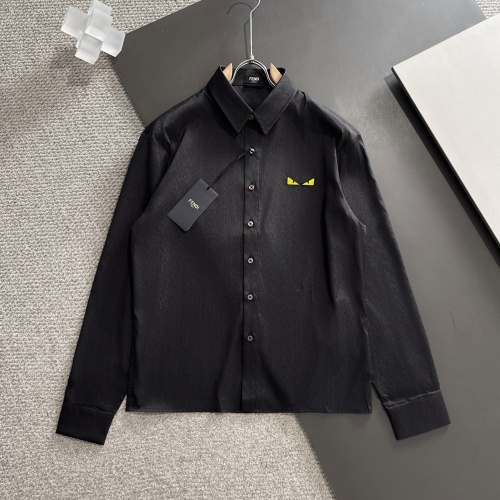 Wholesale Fendi Shirts Long Sleeved For Unisex #1222899 $85.00 USD, Wholesale Quality Replica Fendi Shirts