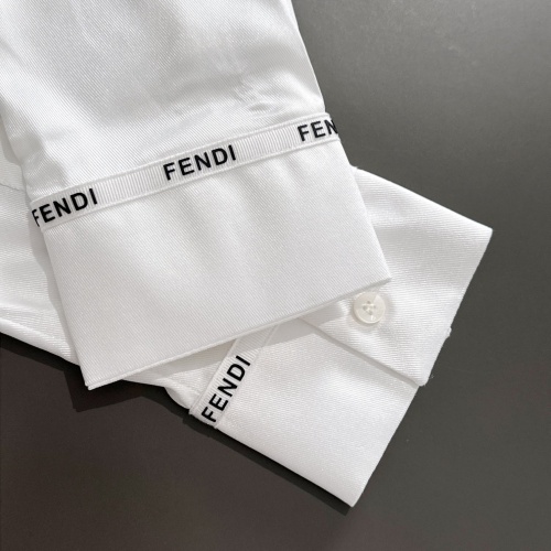 Replica Fendi Shirts Long Sleeved For Unisex #1222990 $85.00 USD for Wholesale