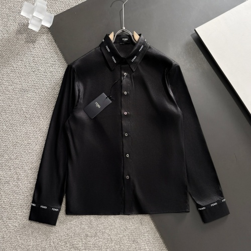 Wholesale Fendi Shirts Long Sleeved For Unisex #1222991 $85.00 USD, Wholesale Quality Replica Fendi Shirts