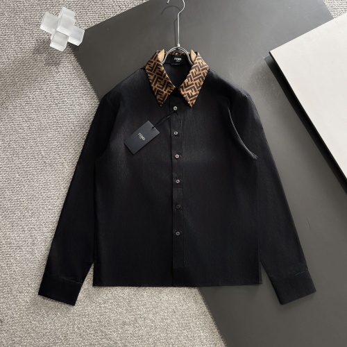 Wholesale Fendi Shirts Long Sleeved For Unisex #1222993 $85.00 USD, Wholesale Quality Replica Fendi Shirts