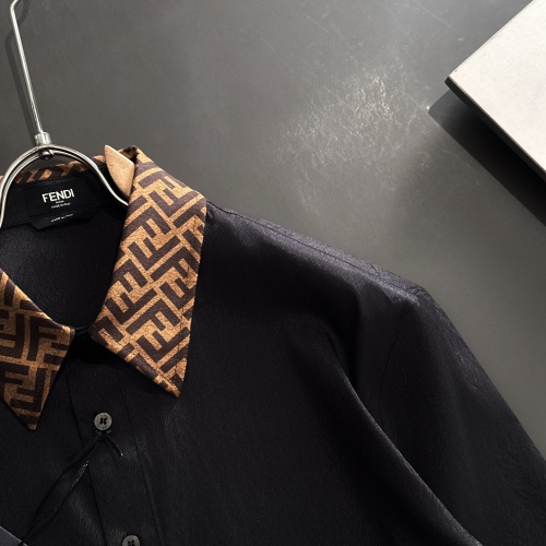 Replica Fendi Shirts Long Sleeved For Unisex #1222993 $85.00 USD for Wholesale