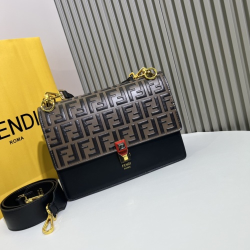 Replica Fendi AAA Quality Messenger Bags For Women #1223369 $100.00 USD for Wholesale