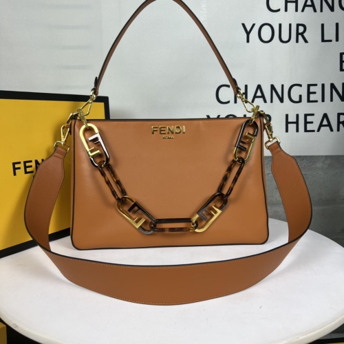 Wholesale Fendi AAA Quality Shoulder Bags For Women #1223449 $105.00 USD, Wholesale Quality Replica Fendi AAA Quality Shoulder Bags