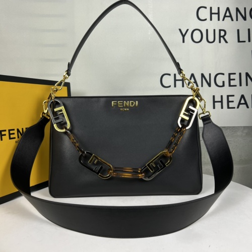 Wholesale Fendi AAA Quality Shoulder Bags For Women #1223452 $105.00 USD, Wholesale Quality Replica Fendi AAA Quality Shoulder Bags