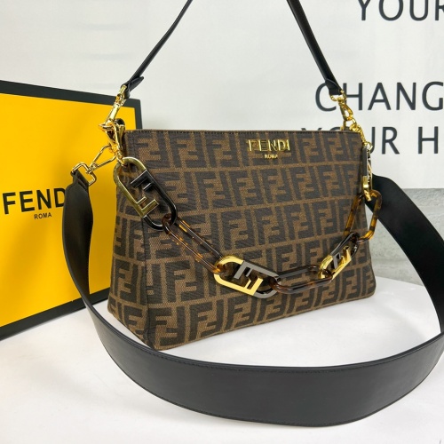 Replica Fendi AAA Quality Shoulder Bags For Women #1223455 $105.00 USD for Wholesale