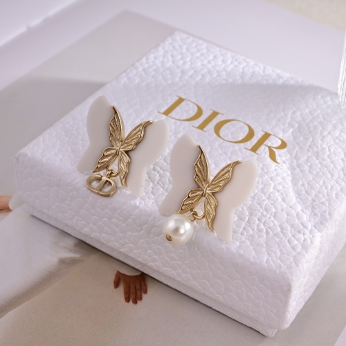 Replica Christian Dior Earrings For Women #1223585 $27.00 USD for Wholesale