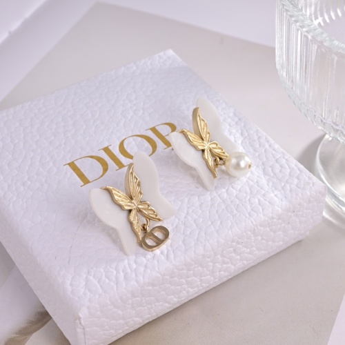 Replica Christian Dior Earrings For Women #1223585 $27.00 USD for Wholesale