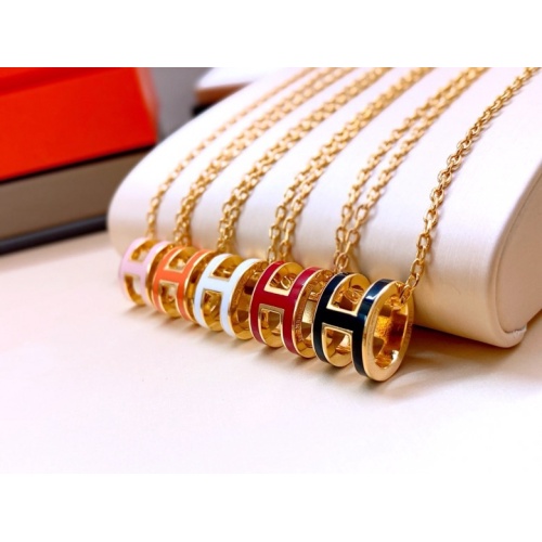 Replica Hermes Necklaces #1223643 $45.00 USD for Wholesale