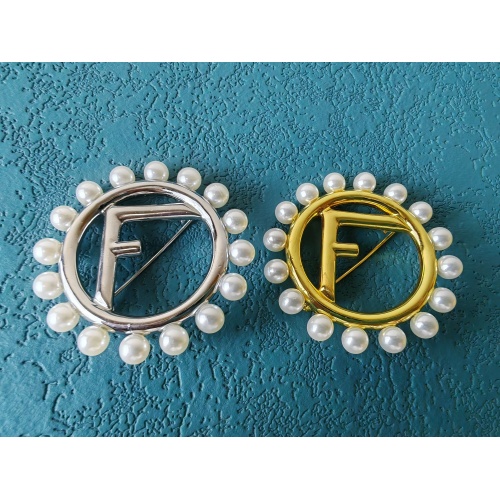 Replica Fendi Brooches For Women #1223823 $29.00 USD for Wholesale