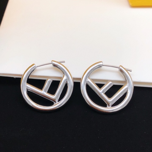 Wholesale Fendi Earrings For Women #1223872 $27.00 USD, Wholesale Quality Replica Fendi Earrings