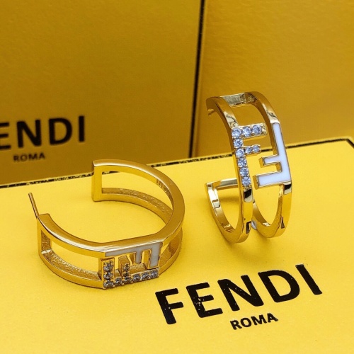 Wholesale Fendi Earrings For Women #1223874 $29.00 USD, Wholesale Quality Replica Fendi Earrings