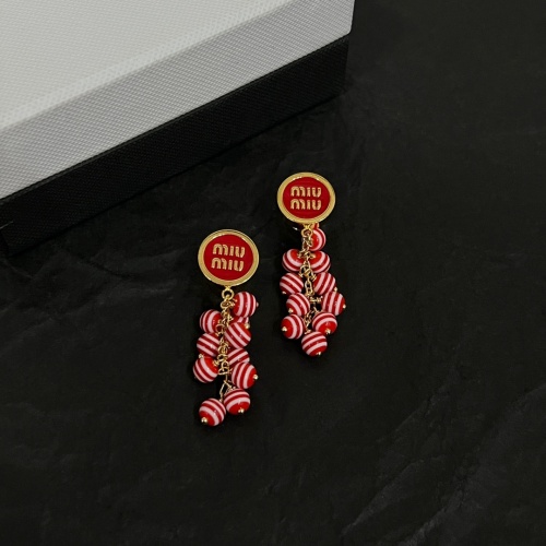 Wholesale MIU MIU Earrings For Women #1224052 $38.00 USD, Wholesale Quality Replica MIU MIU Earrings