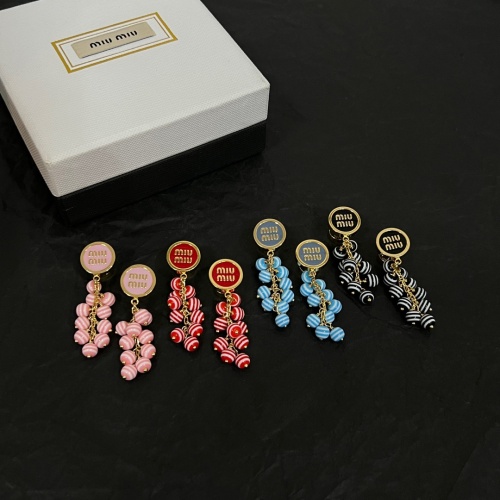 Replica MIU MIU Earrings For Women #1224055 $38.00 USD for Wholesale