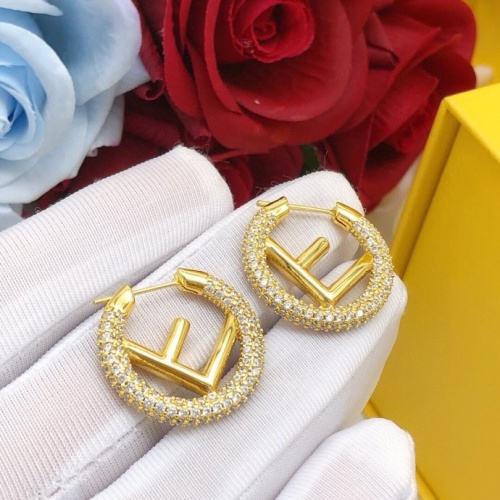 Replica Fendi Earrings For Women #1224254 $29.00 USD for Wholesale