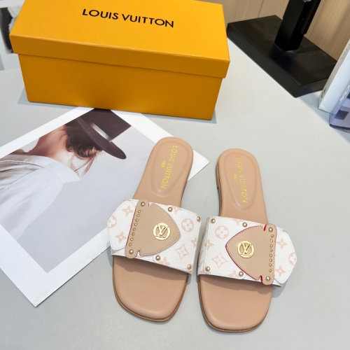 Replica Louis Vuitton Slippers For Women #1224722 $80.00 USD for Wholesale