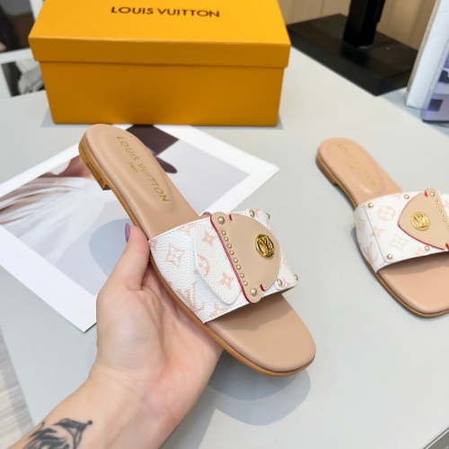 Replica Louis Vuitton Slippers For Women #1224722 $80.00 USD for Wholesale