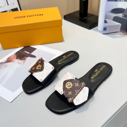 Wholesale Louis Vuitton Slippers For Women #1224723 $80.00 USD, Wholesale Quality Replica Louis Vuitton Slippers