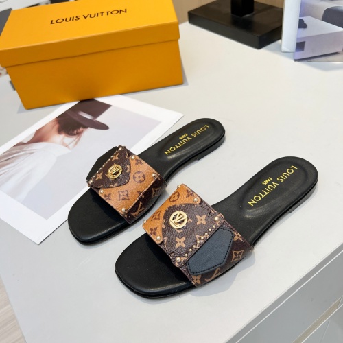 Wholesale Louis Vuitton Slippers For Women #1224724 $80.00 USD, Wholesale Quality Replica Louis Vuitton Slippers