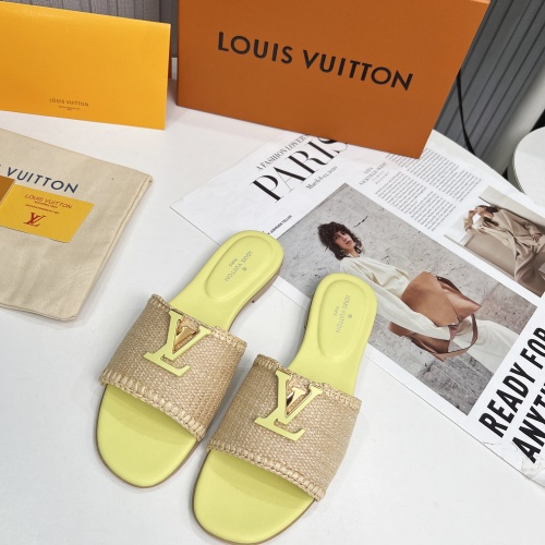 Wholesale Louis Vuitton Slippers For Women #1224740 $88.00 USD, Wholesale Quality Replica Louis Vuitton Slippers