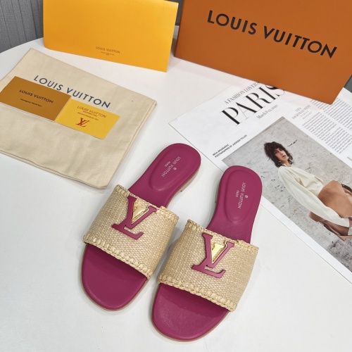 Wholesale Louis Vuitton Slippers For Women #1224741 $88.00 USD, Wholesale Quality Replica Louis Vuitton Slippers