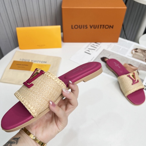 Replica Louis Vuitton Slippers For Women #1224741 $88.00 USD for Wholesale