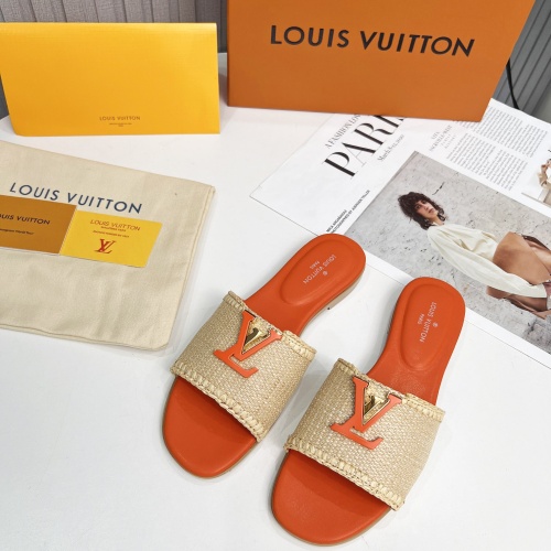 Wholesale Louis Vuitton Slippers For Women #1224742 $88.00 USD, Wholesale Quality Replica Louis Vuitton Slippers