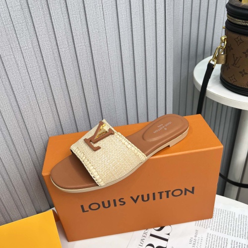 Replica Louis Vuitton Slippers For Women #1224743 $88.00 USD for Wholesale